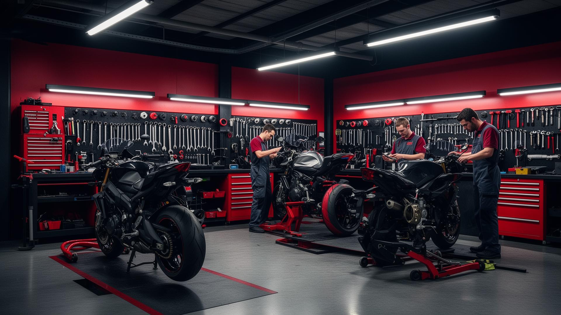 Vairavan Motors bike service workshop